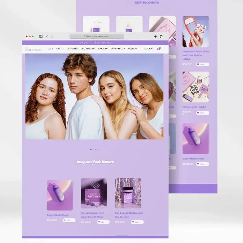 Cosmetic eCommerce Screenshot